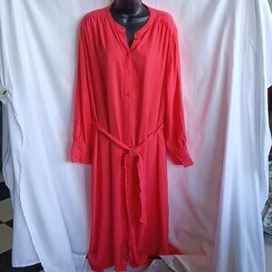 Autograph Red Shirt Dress NWT, Sz 16(US)